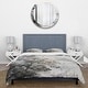 preview thumbnail 3 of 5, Designart "Asian Art Sumi Bird Serenity XIV" Grey Global - Bedding Cover Set With Shams