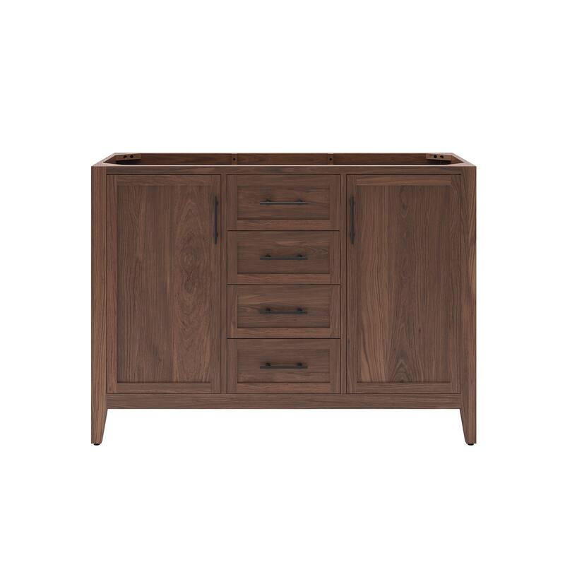 Fresca FCB4248 Silas 48" Single Free Standing Vanity Cabinet Only - Warm Walnut - Walnut Finish