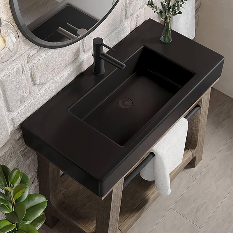 James Martin Vanities Auburn 36" Sink Console, Weathered Timber