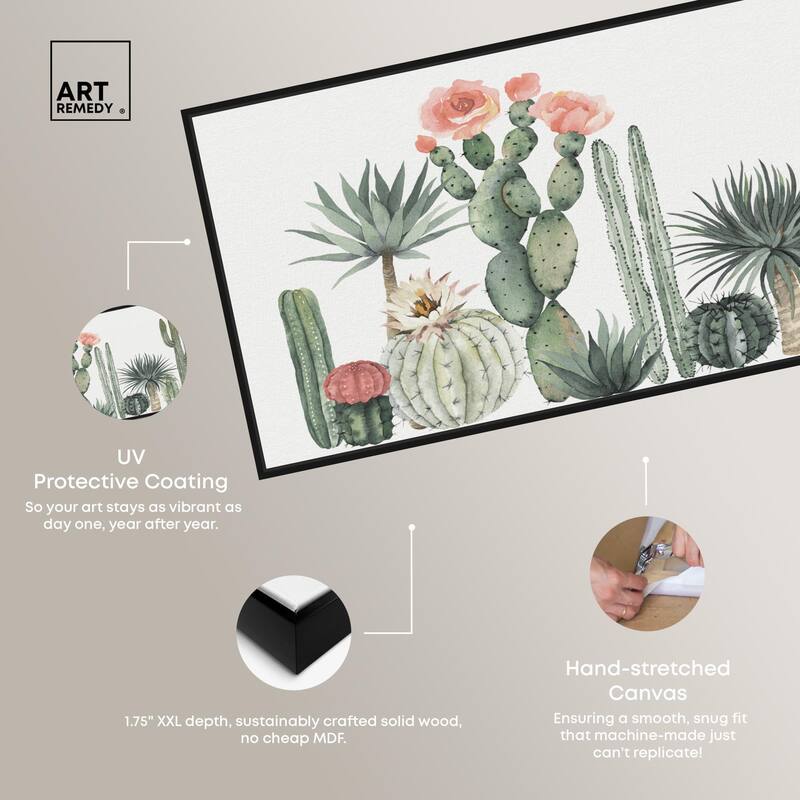 Cactus Over Doors Panoramic Canvas by Art Remedy