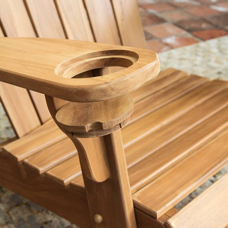 Cambridge Casual Sherwood Set of 3 Teak Adirondack Chat Set