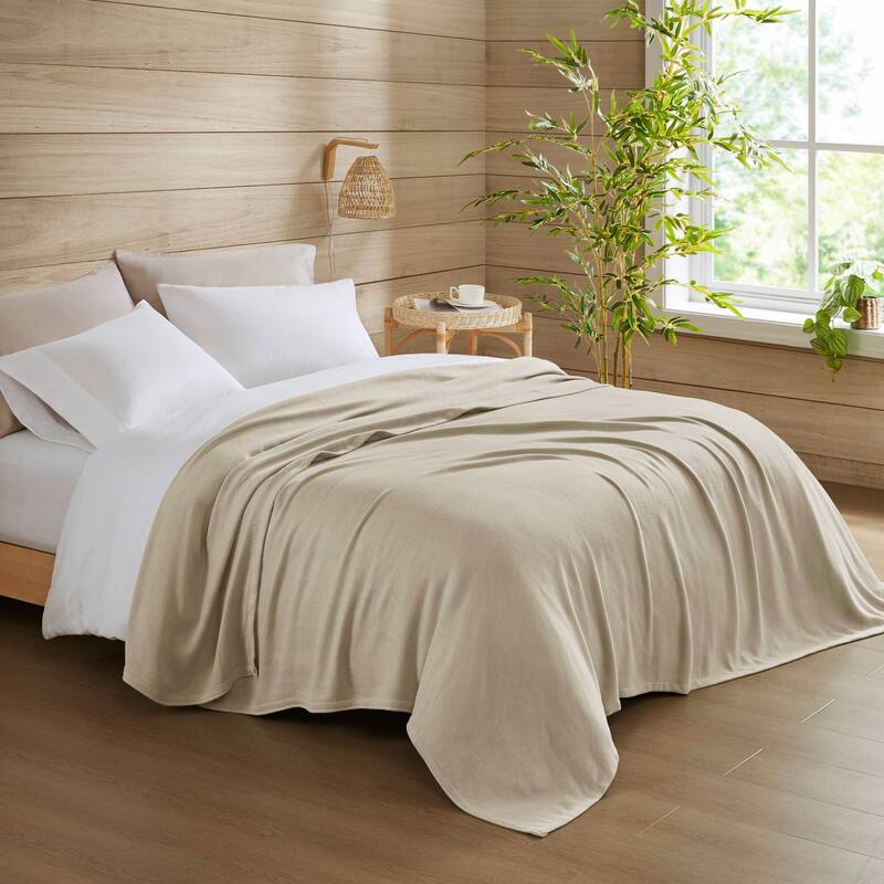 Chelsea Square Rayon from Bamboo Cooling Cotton Lightweight Blanket for Summer Spring