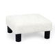 preview thumbnail 61 of 91, Adeco Ottoman Upholstered Fabric Footrest Pet Steps Dog Stair Stool White