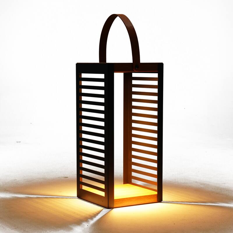 Outdoor Floor Lamp Solar Powered Light with Handle