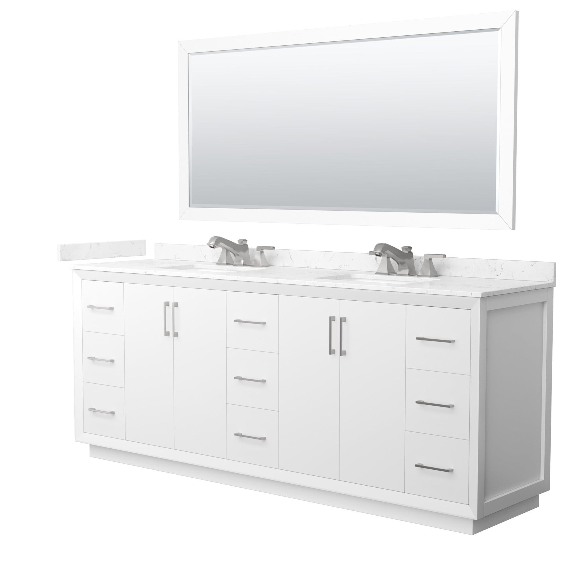 Wyndham Collection WCF4141-84D-VCA-US3M70 Strada 84" Free Standing