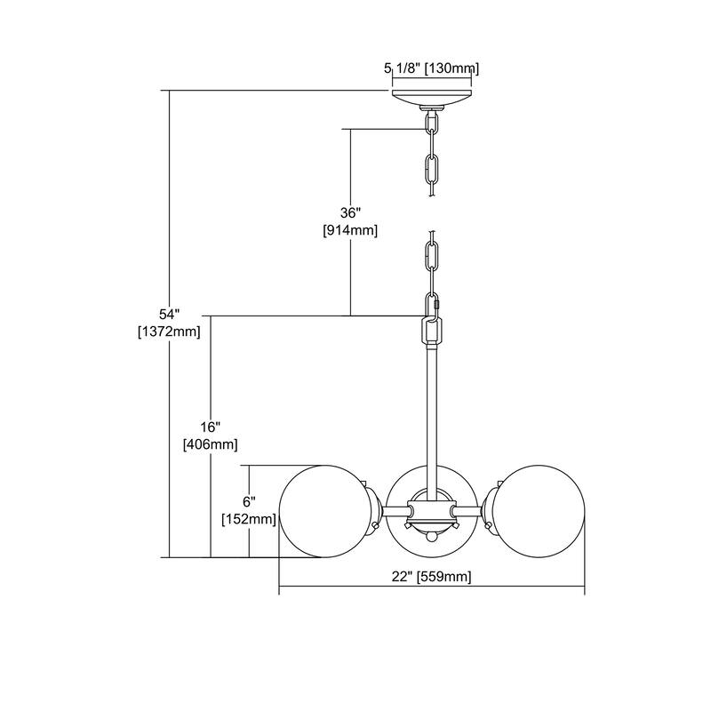 Elk Home Beckett Oiled Bronze With Clear Glass Chandelier