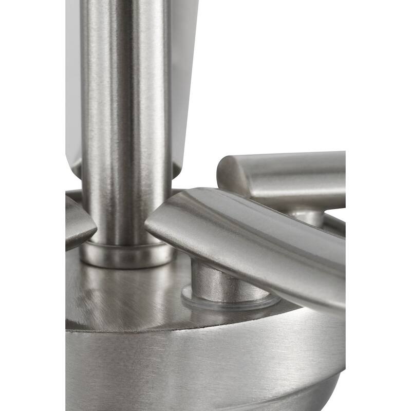 Adley Collection Five-Light Brushed Nickel Etched White Opal Glass New Traditional Chandelier - 22.87 in x 22.87 in x 17.25 in