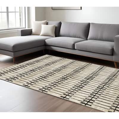 HomeRootsGeometric Modern Rectangle Area Rug