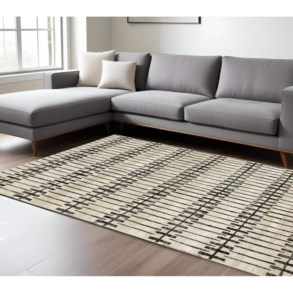 HomeRootsGeometric Modern Rectangle Area Rug
