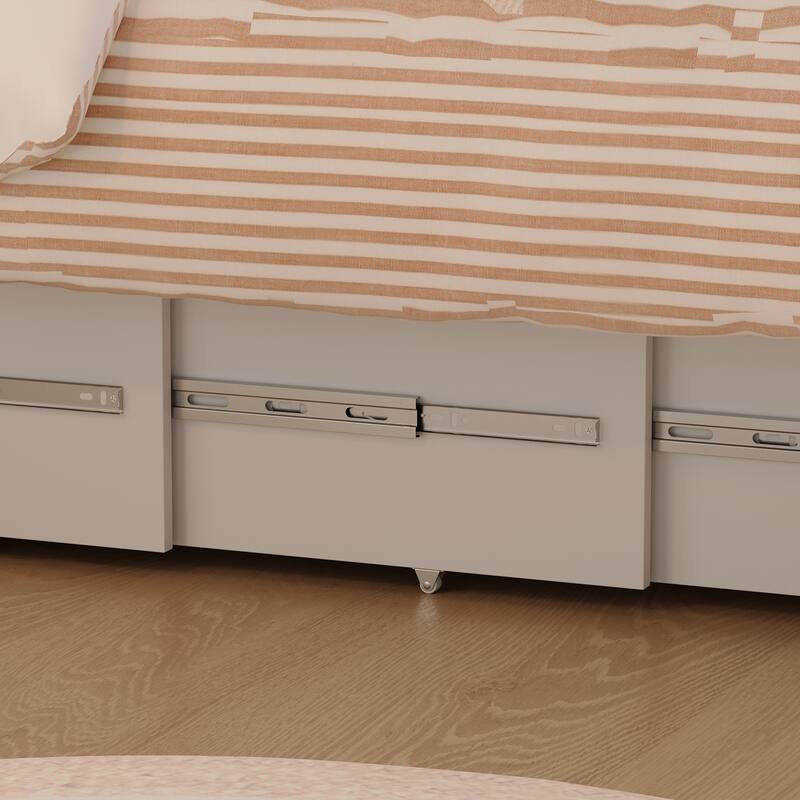 Convertible Murphy Bed Multifunctional Rooms Accent Cabinet Dresser