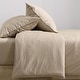 preview thumbnail 16 of 52, Calvin Klein Washed Percale Solid Cotton Duvet Cover Set