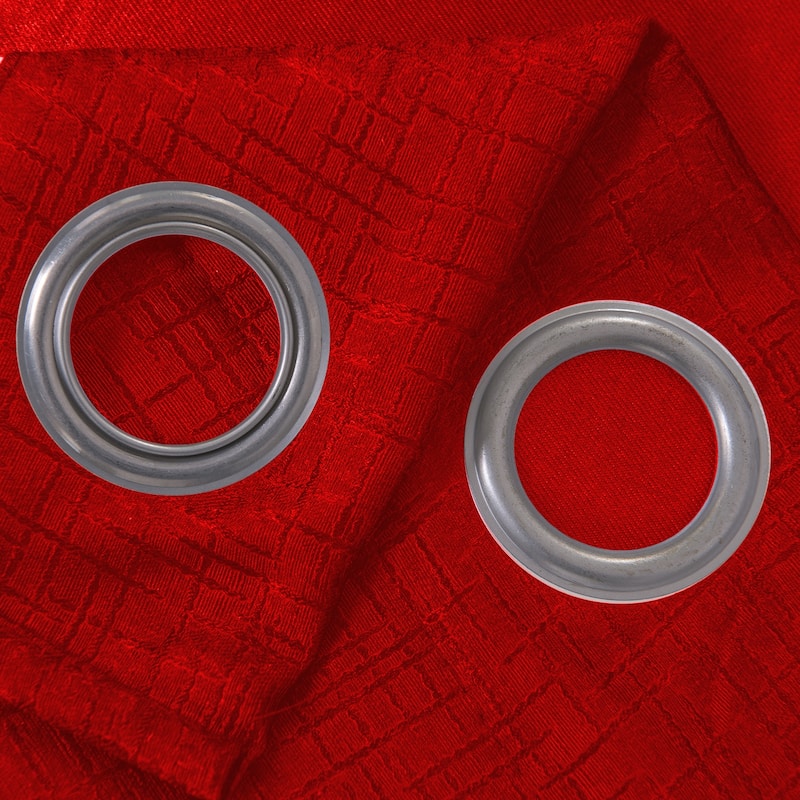 Lynx Matte Embossed Room Darkening Grommet Panel 84" - (1x) 52 x 84 in.