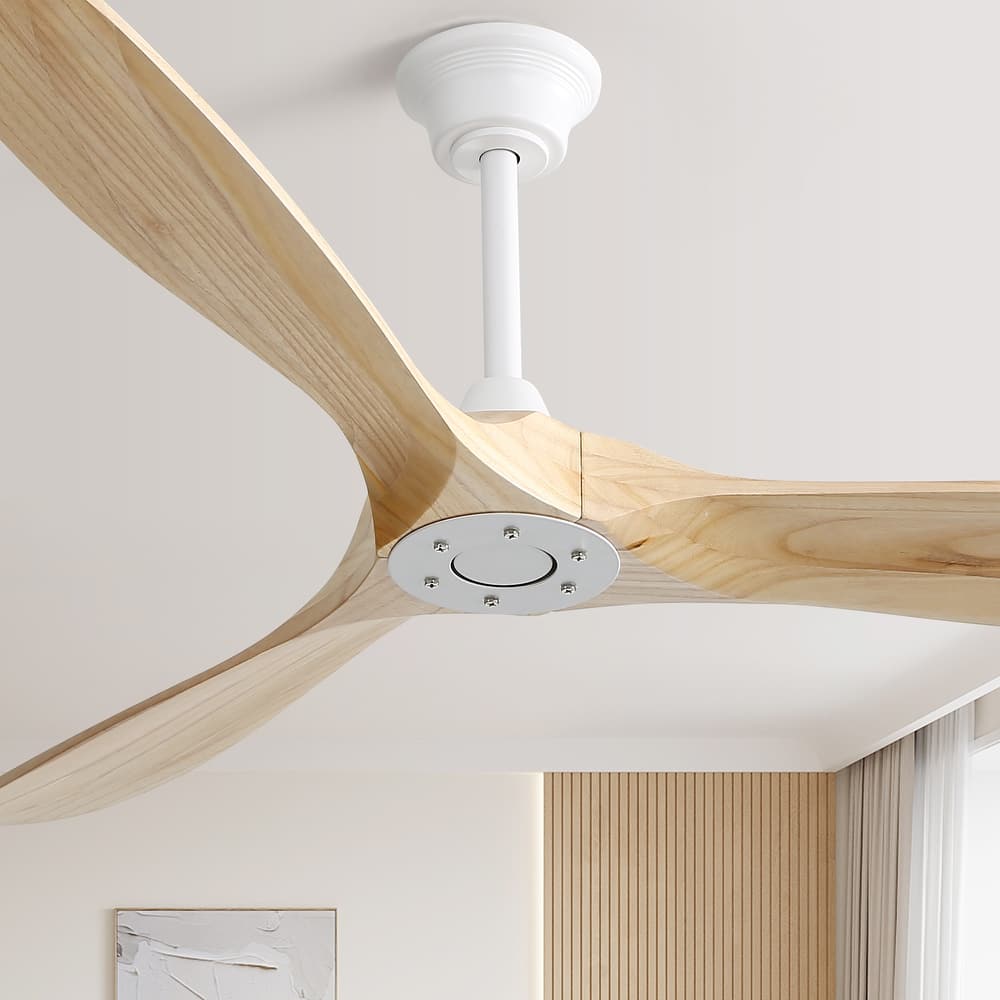 Sofucor 52''/60" Large Ceiling Fan without Lights, Remote Control and Reversible Motor Included, Smart Optinal