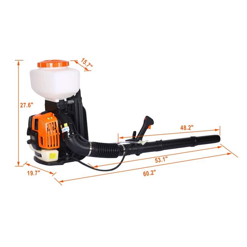 52cc Backpack Fogger Sprayer,Mist and Duster Sprayer,Agricultural Fertilizatino Spray - Orange