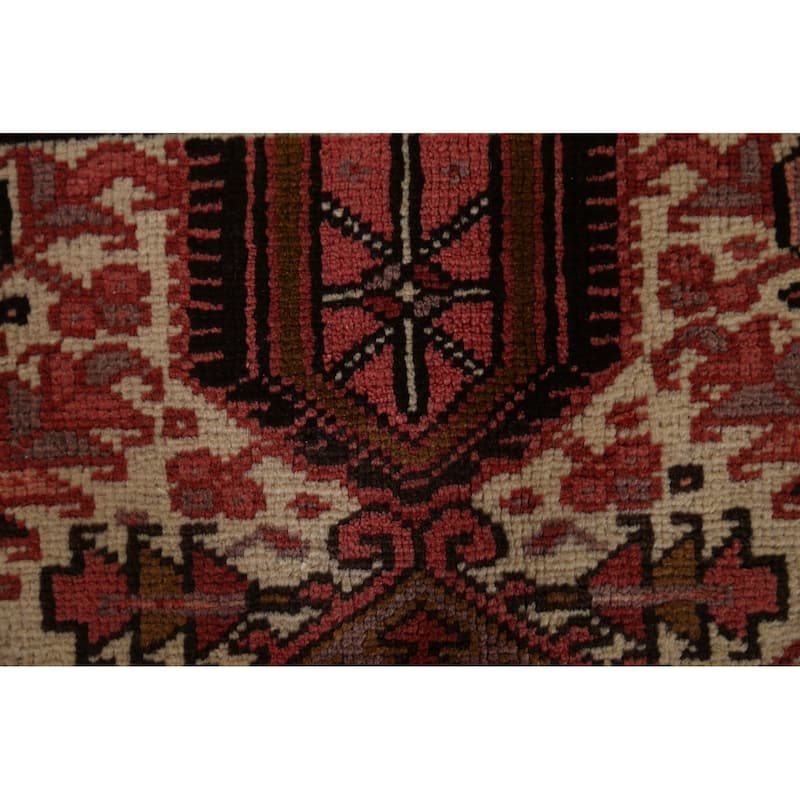 Vegetable Dye Traditional Heriz Persian Area Rug Handmade Wool Carpet - 10'2" x 13'0"