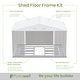 preview thumbnail 21 of 51, Patiowell 10' x 8'/10' x 10'Metal Outdoor Storage Shed with Goods Shelves/Floor Frame Garden Tool Shed for Backyard Garden