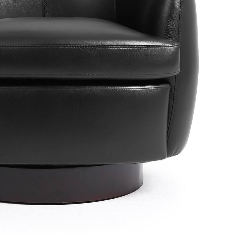 Upholstered Swivel Barrel Chair Set of 2