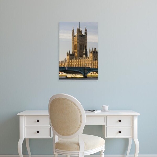 Easy Art Prints Walter Bibikow's 'London: Houses Of Parliament / Morning' Premium Canvas Art