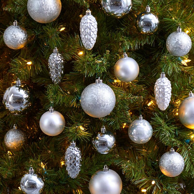 Holiday Christmas 23 Count Lux Shatterproof Ornament Set - 4