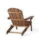 preview thumbnail 19 of 54, Hanlee Acacia Wood Folding Adirondack Chair by Christopher Knight Home - 29.50" W x 35.75" D x 34.25" H