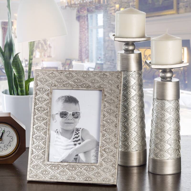 Creative Scents Dublin Brushed Silver Picture Frame