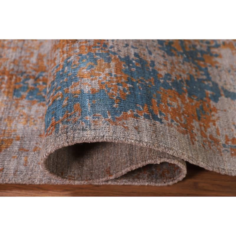 Abstract / Modern Area Rug Hand-Knotted Wool Carpet - 5'2" x 8'3"