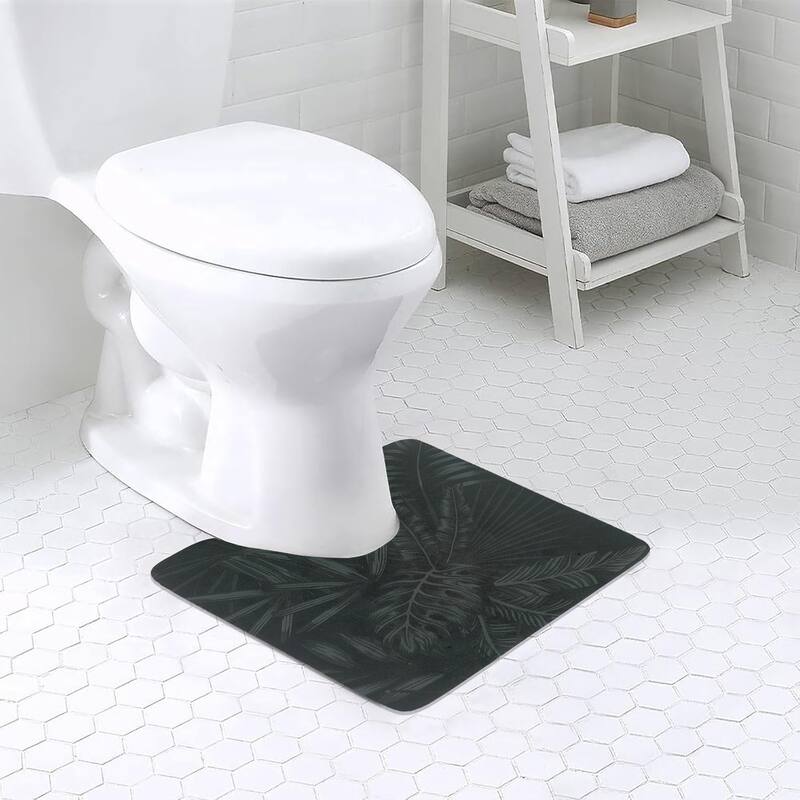 Decorative Contour Bath Mat 20x18 Ultra Absorbent Quick Dry Rug
