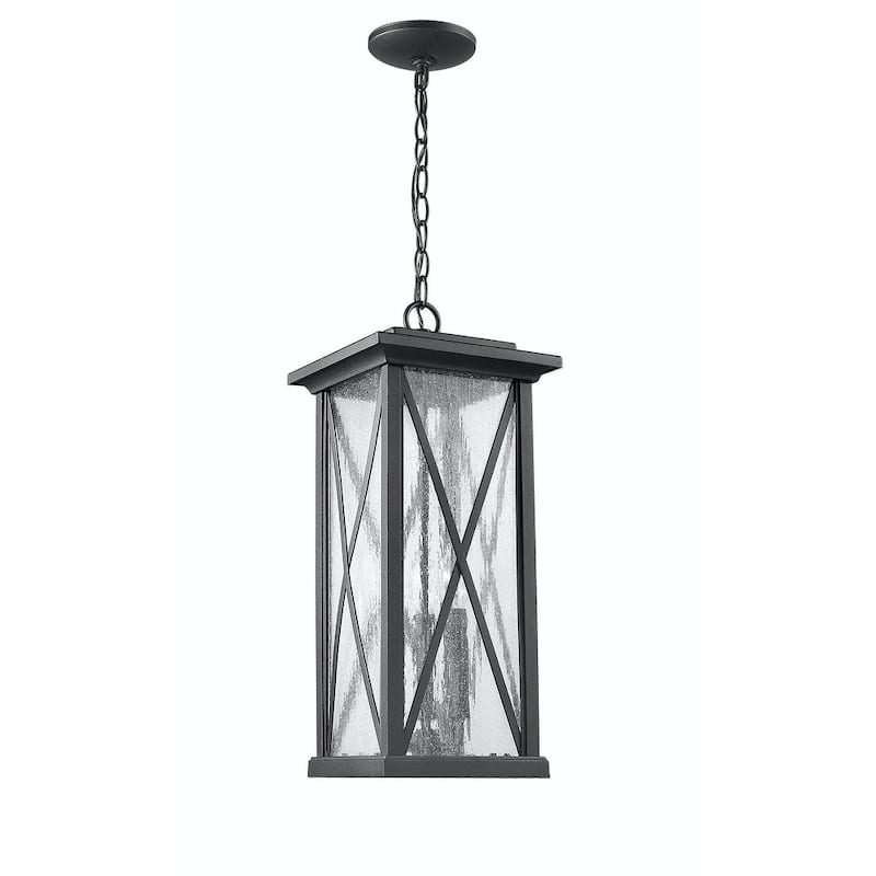 Outdoor Hanging Modern Pendant in Black