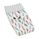 preview thumbnail 1 of 4, Sweet Jojo Designs Feather Collection Multicolor Microfiber Changing Pad Cover - Multi