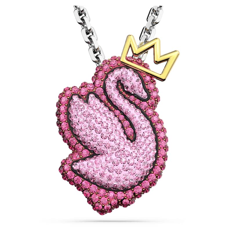 Swarovski Women's Swan Blue Crystal Necklace