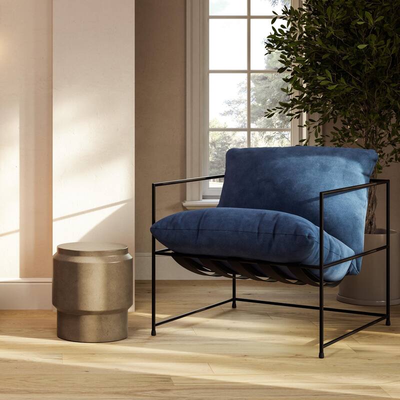 Metro - Trent Accent Chair - Washed Blue