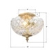 preview thumbnail 7 of 5, Milton 2 Light Olde Brass Semi Flush Mount