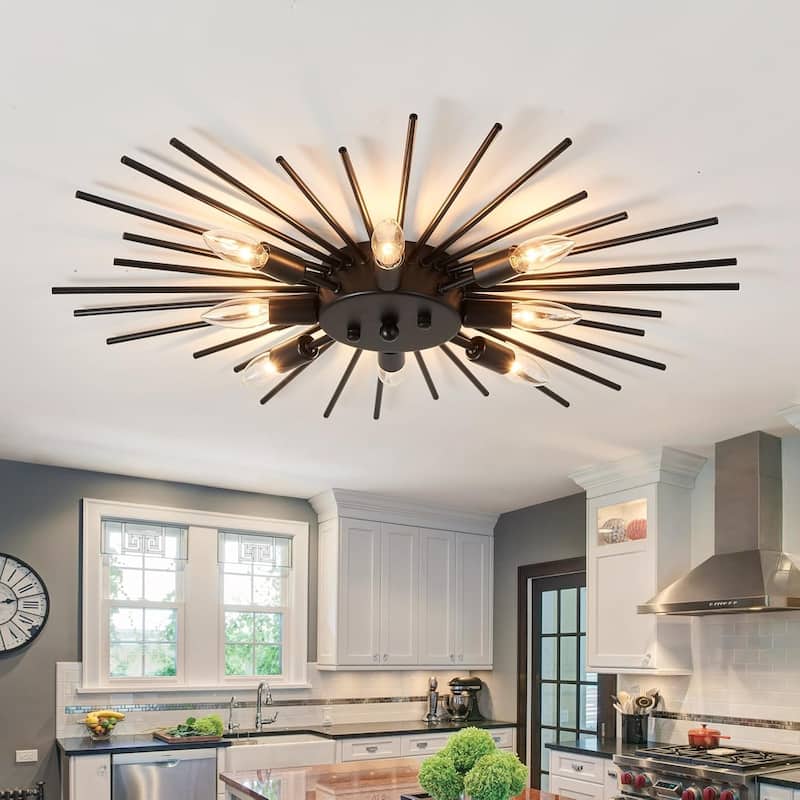 8 light ceiling light black kitchen light metal hallway light