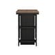 preview thumbnail 9 of 11, Hillsdale Furniture Knolle Park Wood Counter Height Table, Black/Wire Brush Oak - 36H x 55.25W x 23.75D