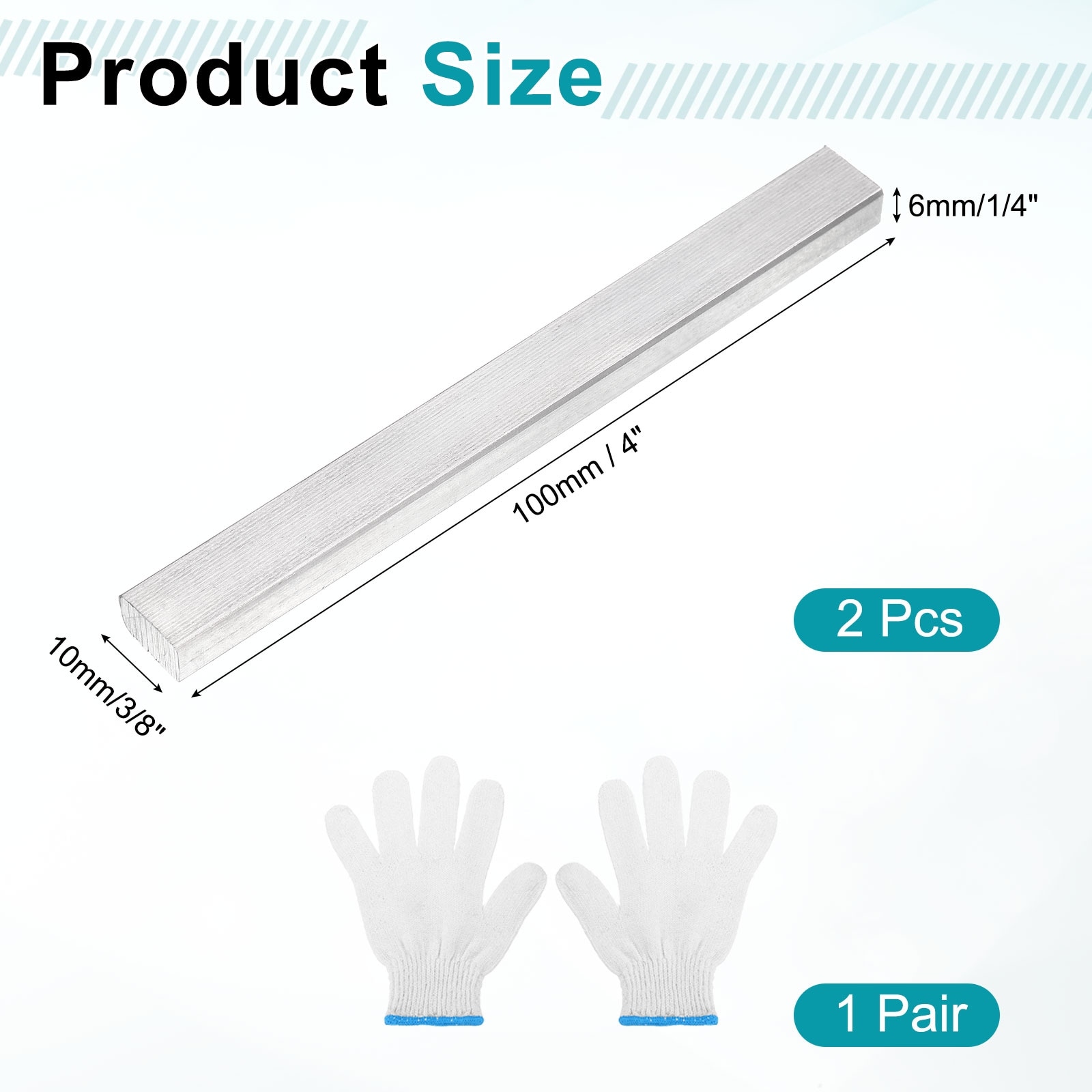 Stainless Steel Flat Bar Brushed Finish Trim Strips Sheets for Kitchen DIY Craft Making