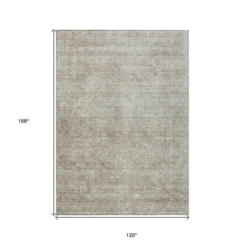 HomeRoots Floral Traditional Rectangle Outdoor Rug
