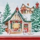 preview thumbnail 3 of 3, Storybook Christmas Village Holiday Tablecloth