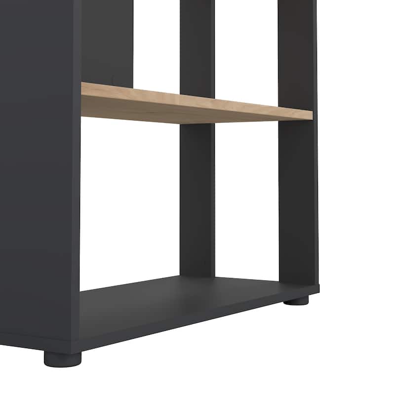 Carson Carrington Sign 5 Shelf Bookcase / Room Divider