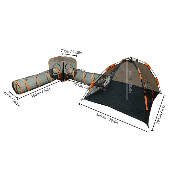 Osmon Outdoor Cat Enclosures Pop Up Pet Tent with Cat Tunnel On Sale Bed Bath Beyond 37684637