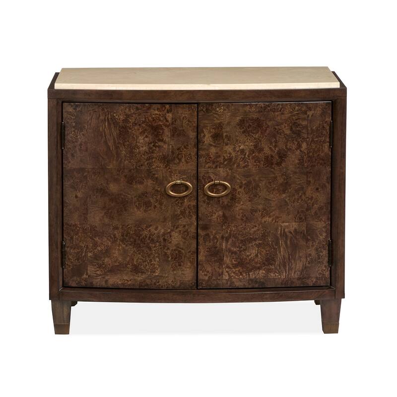 Magnussen Home Rowan Espresso Door Nightstand