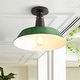 preview thumbnail 83 of 122, Cassidy 14" LED Semi-Flush Mount, by JONATHAN Y Green/Black