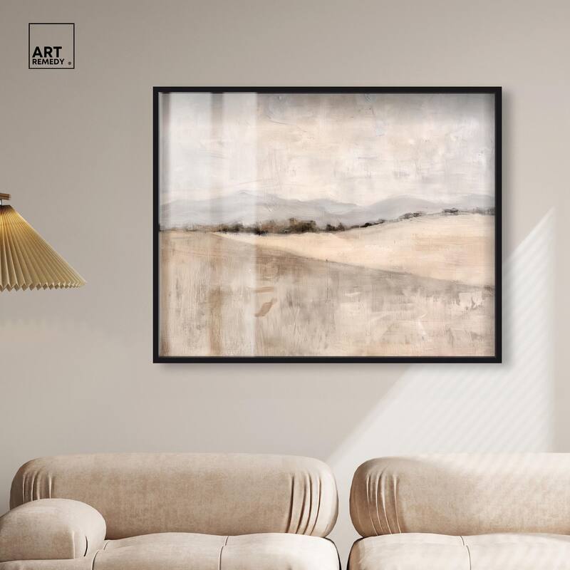 Distant Hills II Shadowbox by Art Remedy