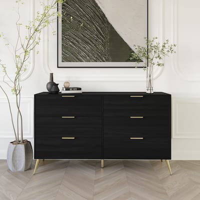 CraftPorch Contemporary 6-Drawers Wooden Dresser