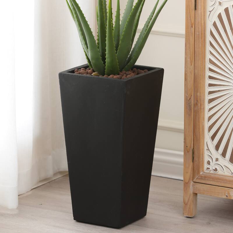 Tall Tapered Square Indoor & Outdoor MgO Planter