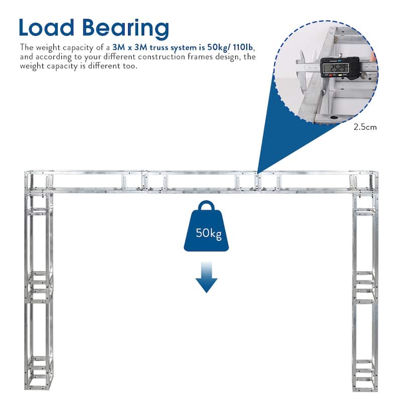 Wedding Truss DJ Light Stand Stage Square Iron Stand Truss Segment