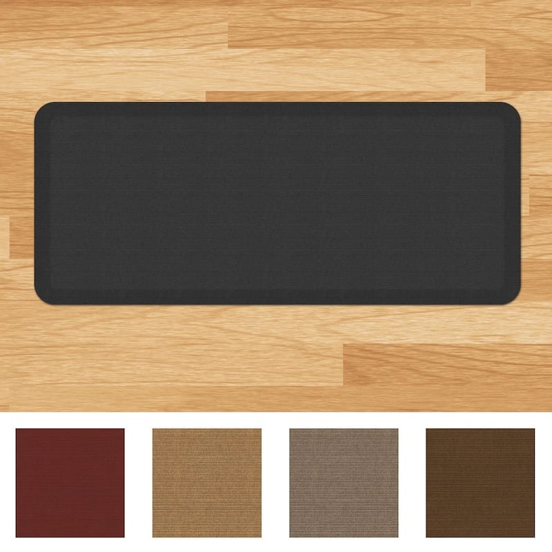 Designer Comfort Grasscloth Anti-Fatigue Kitchen Mat