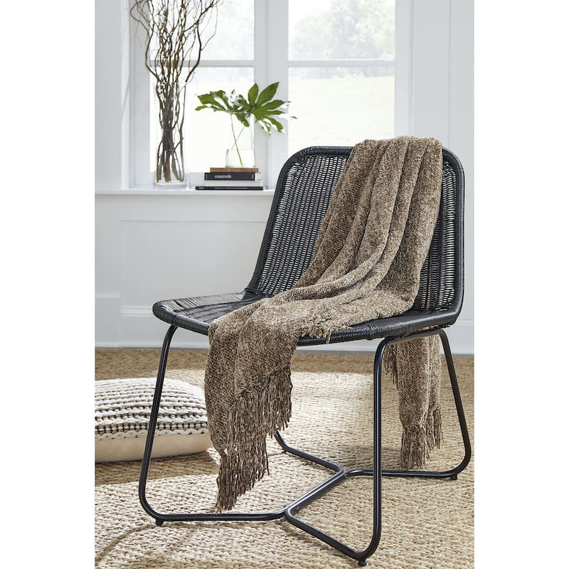 Signature Design by Ashley Tamish Throw (Set of 3) - Brown - 50" W x 60" D x 0.39" H