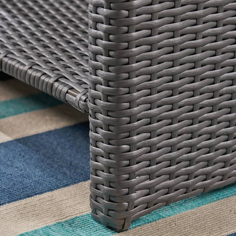 St. Lucia Outdoor Wicker Coffee Table by Christopher Knight Home