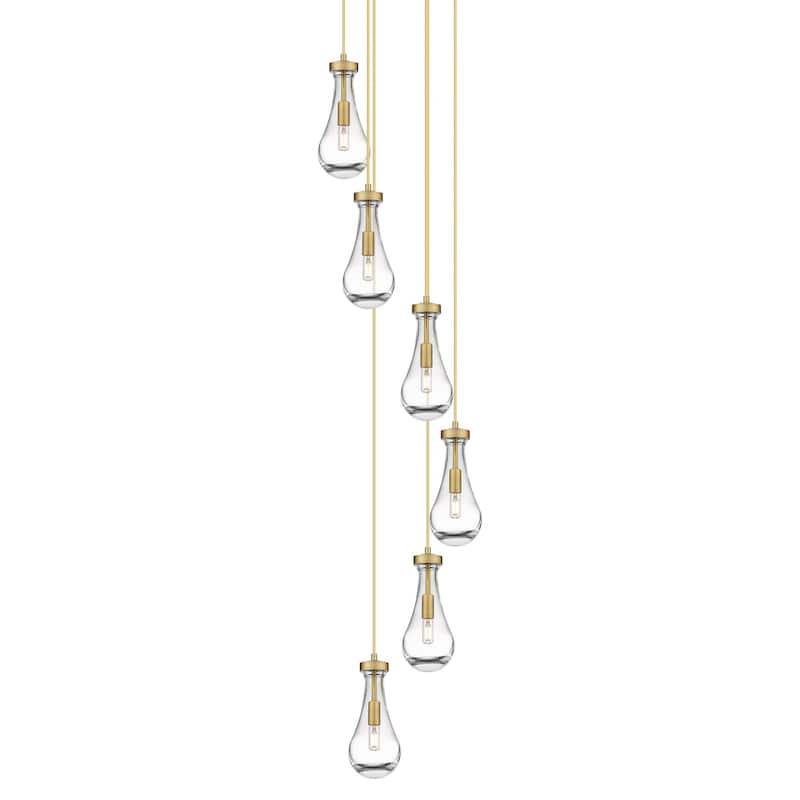 Innovations Lighting 116-451-1P-12-16 Owego Pendant Owego 6 Light 16" - Brushed Brass / Clear
