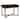 Metal Framed Ottoman with Button Tufted Velvet Upholstered Seat, Black and Gold